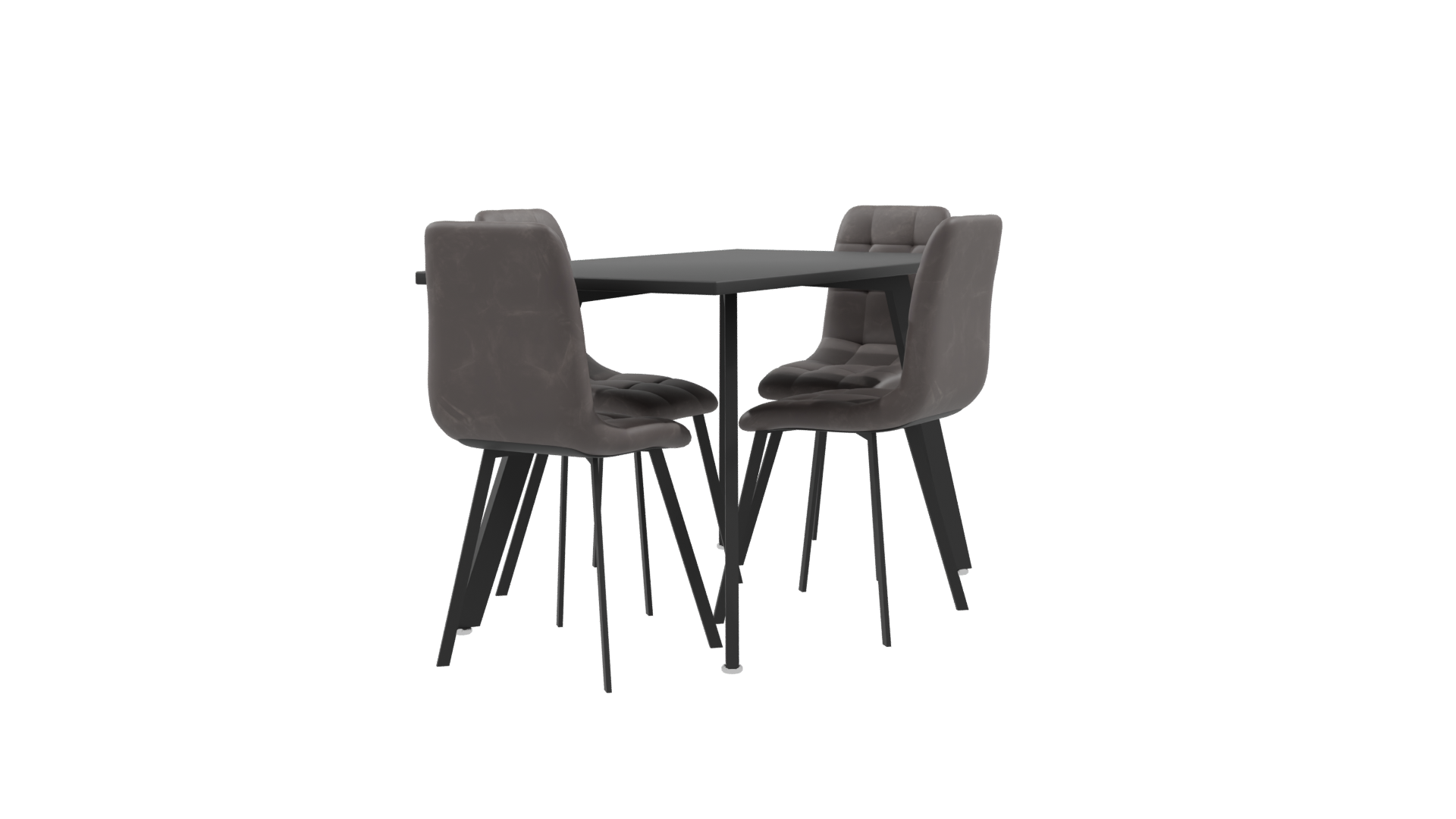 Stylish Dining Table Set 3D - Professional 3D Model Render 9