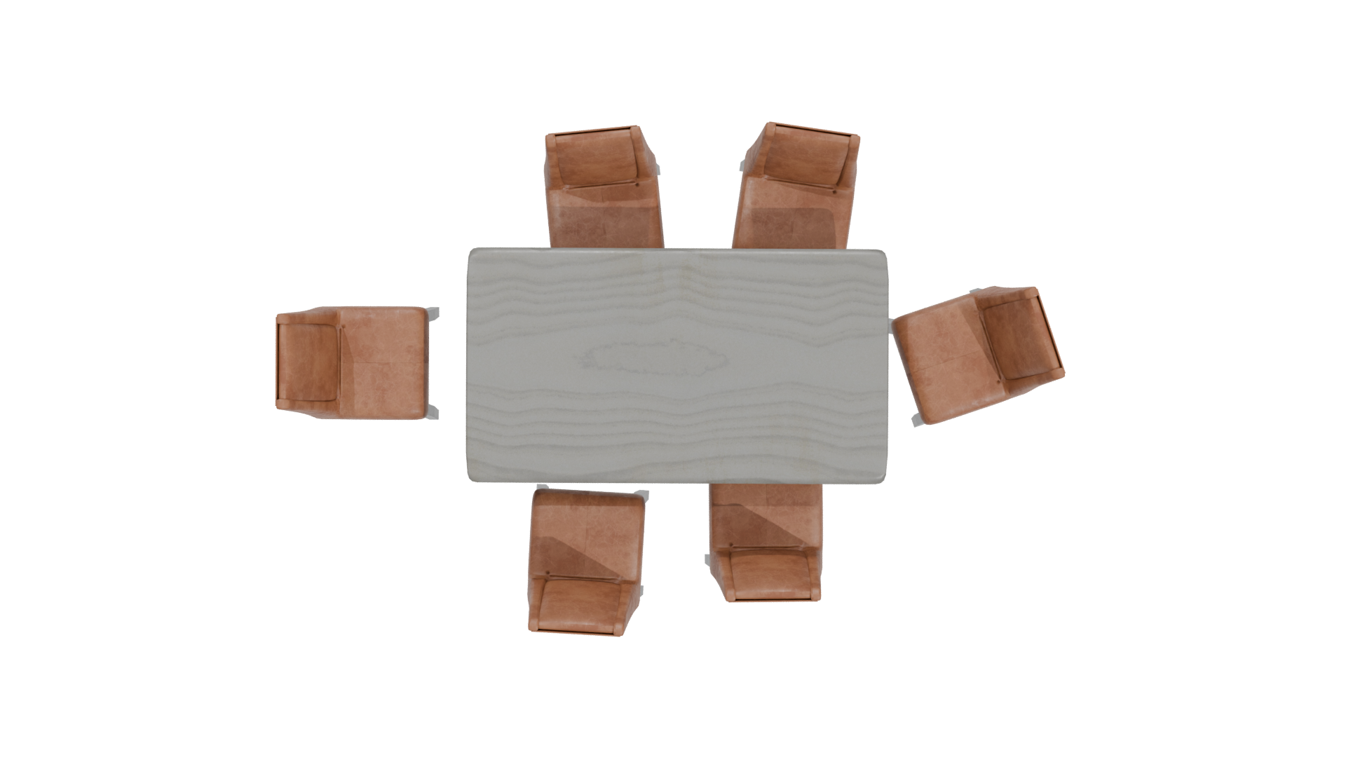 Stylish Dining Table Set 3D - Professional 3D Model Render 6