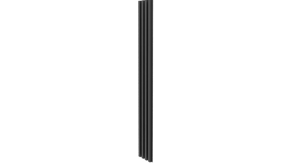 Vertical Modern Slat Panel Model - Professional 3D Model Render 7