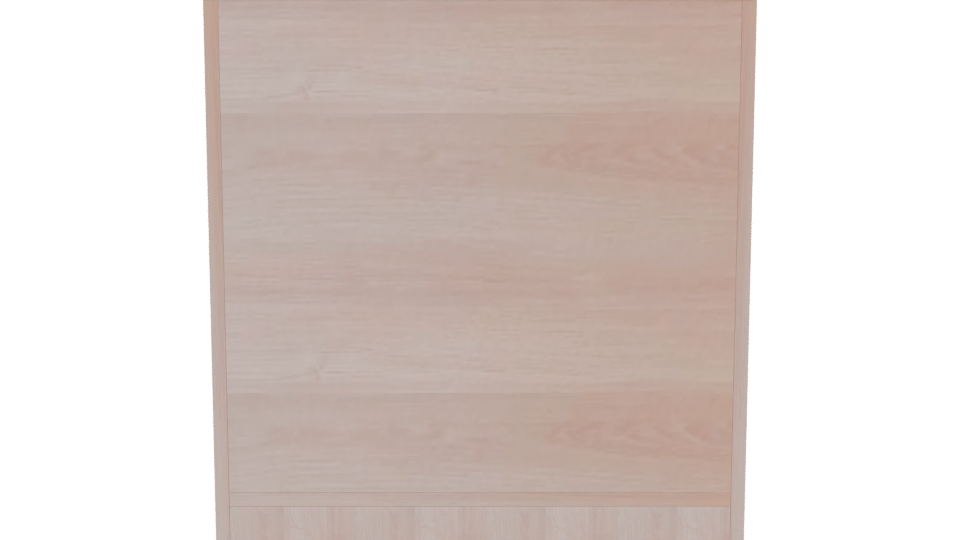 Minimalist Wooden Storage Cabinet 3D - Professional 3D Model Render 5