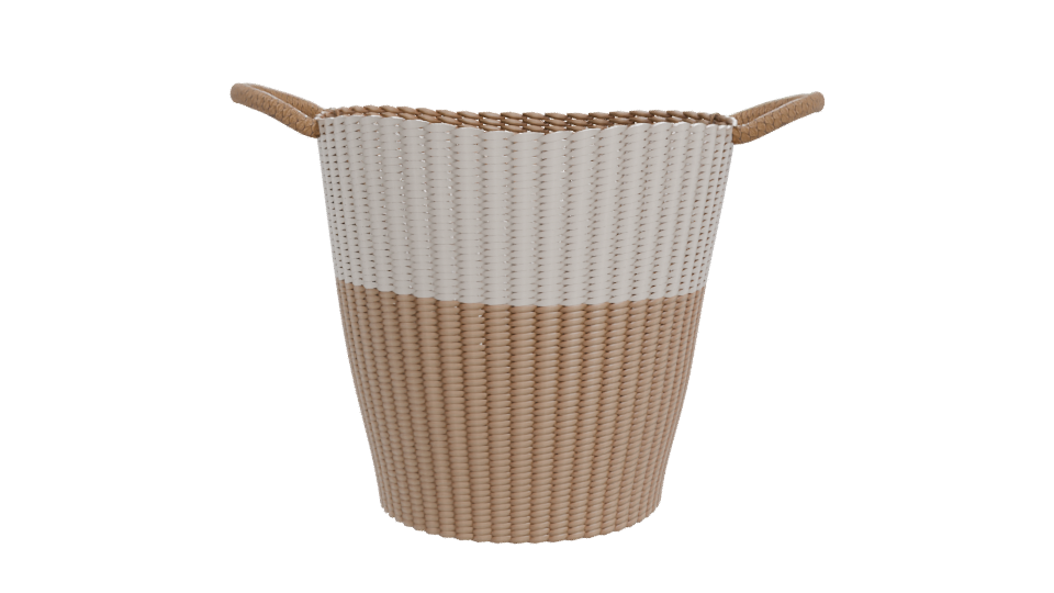 Stylish Woven Storage Basket 3D Model - Professional 3D Model Render 11