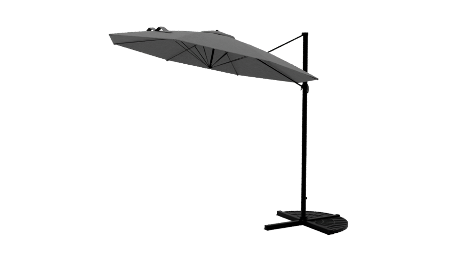 Stylish Outdoor Patio Umbrella 3D Model - Professional 3D Model Render 4