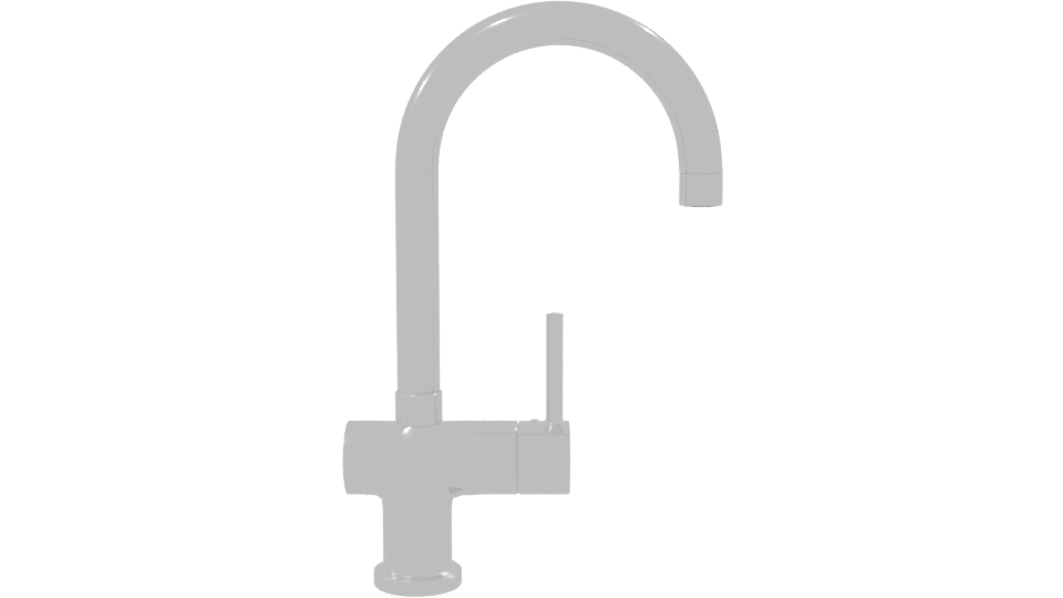 Modern Kitchen Faucet Model - Professional 3D Model Render 8