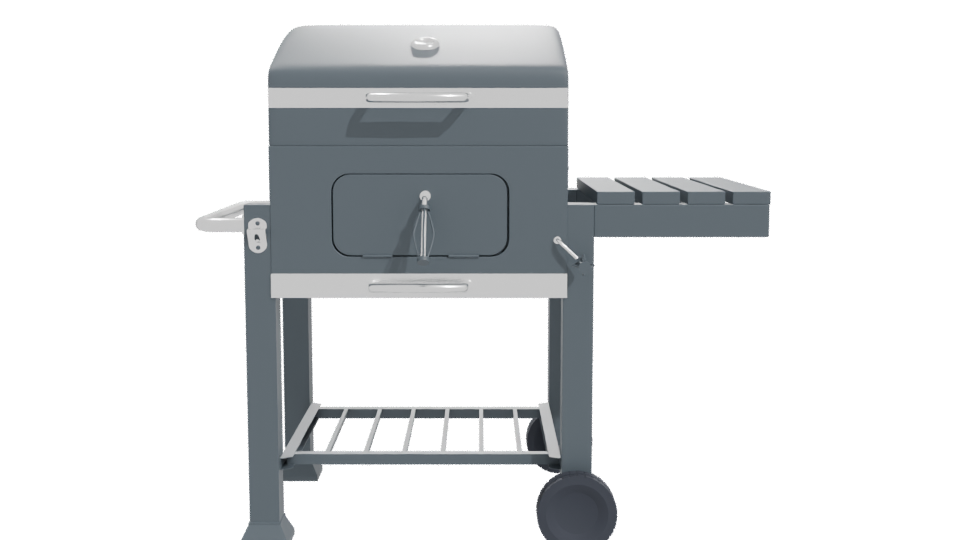Stylish Outdoor BBQ Grill Model - Professional 3D Model Render 11