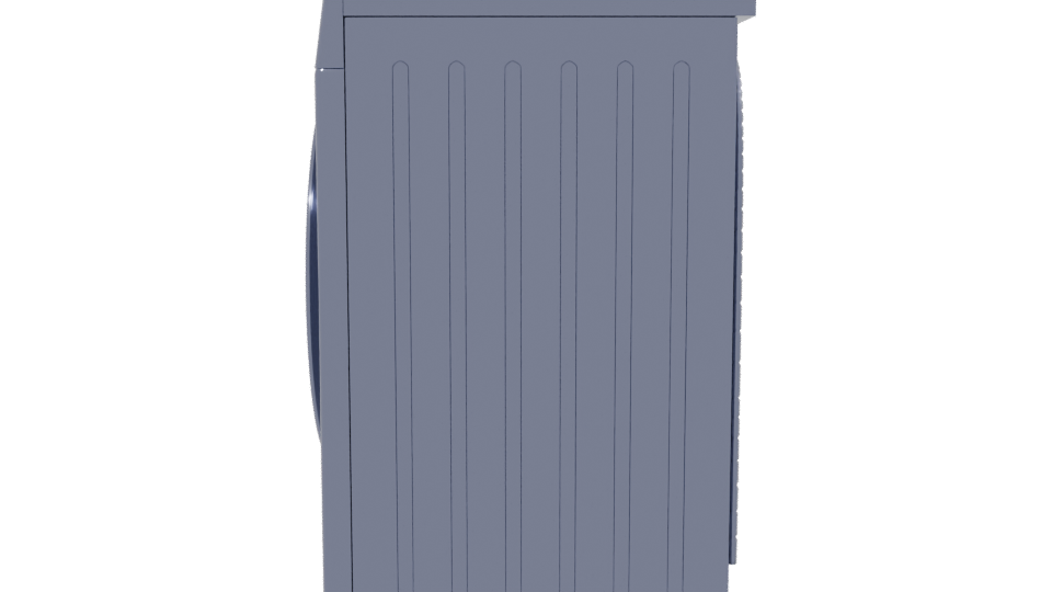 Modern Front-Loading Washing Machine 3D - Professional 3D Model Render 2