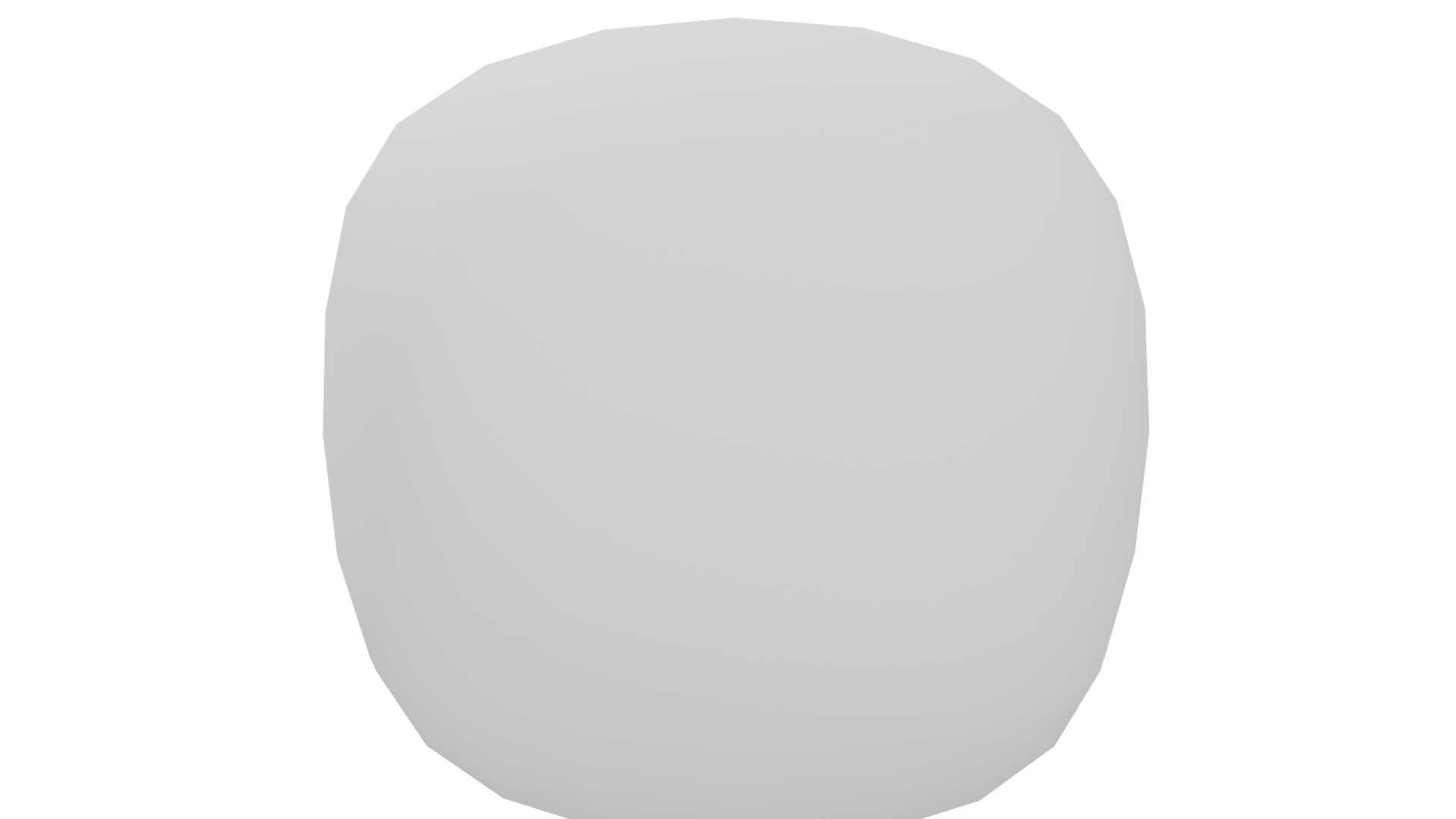 Stylized White Sphere 3D Model - Professional 3D Model Render 5