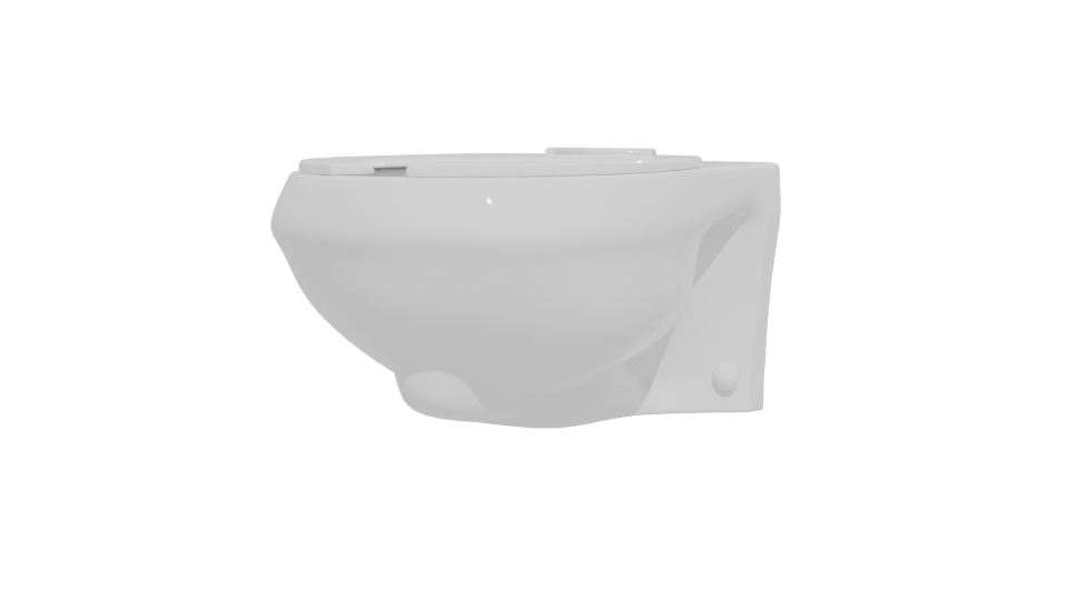 Stylish Modern Toilet Model - Professional 3D Model Render 12