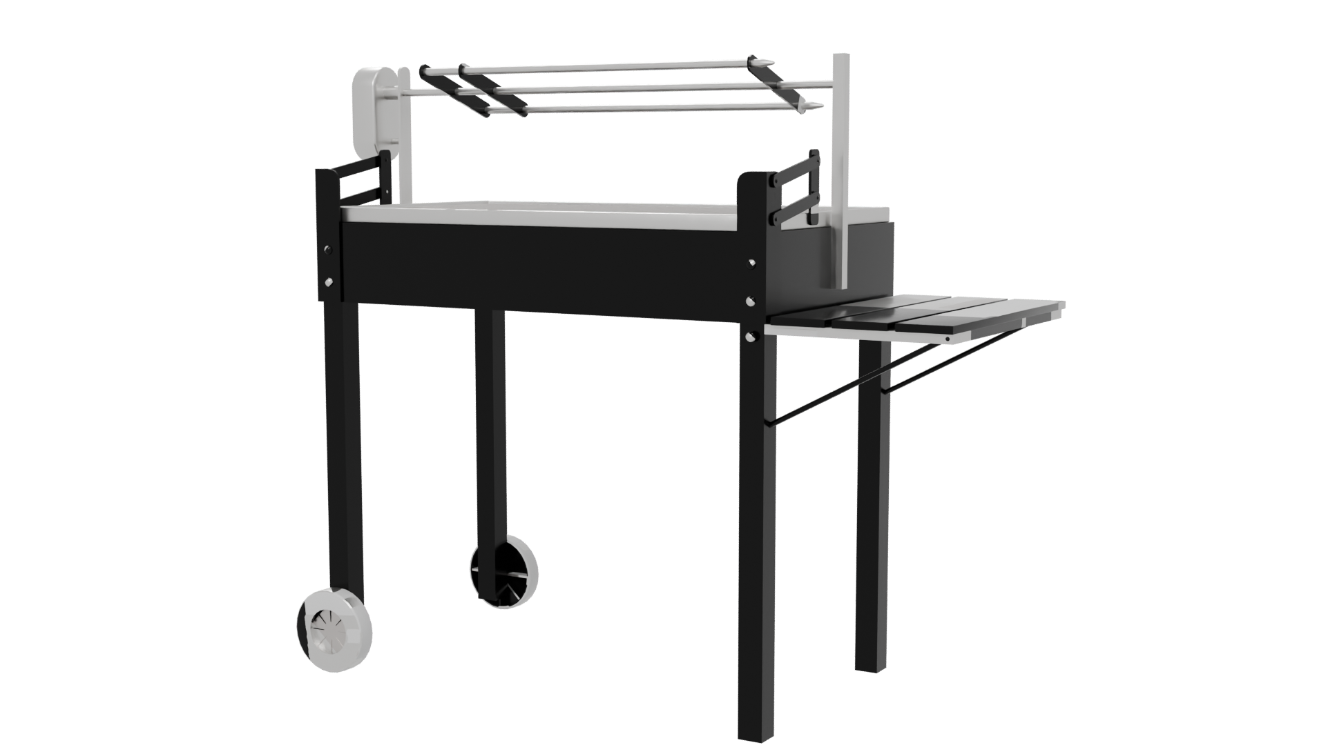 High-Quality Outdoor Grill 3D Model - Professional 3D Model Render 6