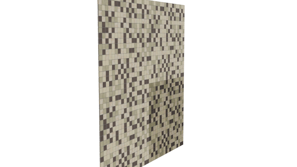 Beige Mosaic Tile 3D Model - Professional 3D Model Render 3