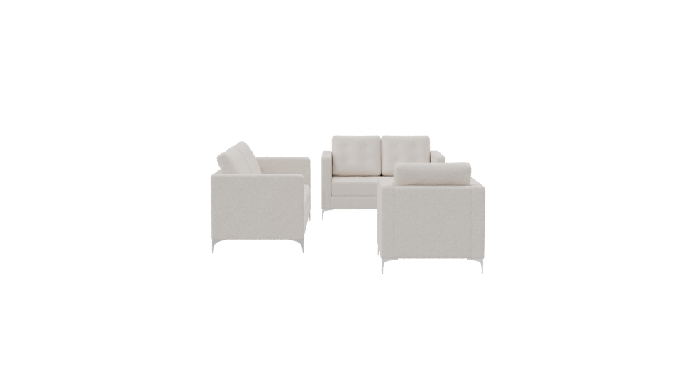 Elegant Modern Sofa Set 3D - Professional 3D Model Render 8