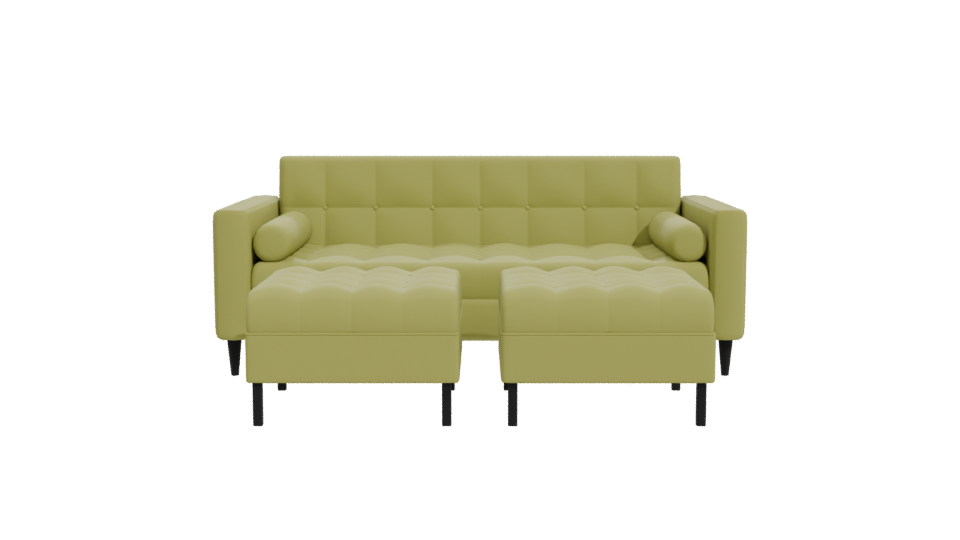 Contemporary Corner Sofa Model - Professional 3D Model Render 11