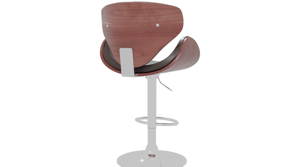 Stylish Bar Stool 3D Model - Professional 3D Model Render 6