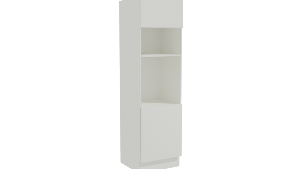 Minimalist Vertical Storage Unit 3D - Professional 3D Model Render 10