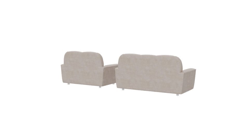 Stylish Modern Sofa Set 3D - Professional 3D Model Render 6