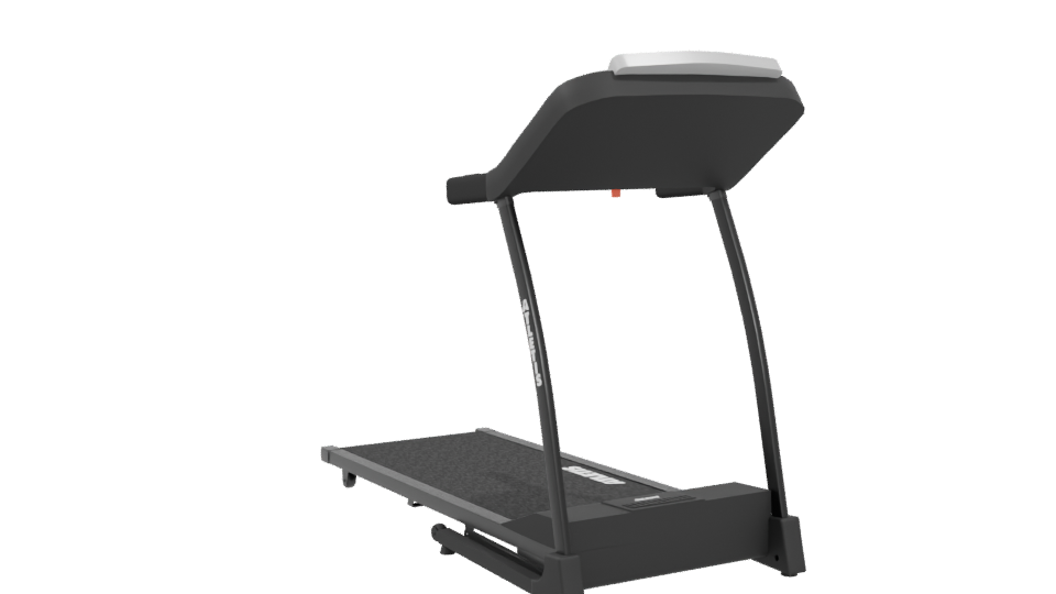 Compact Folding Treadmill Model - Professional 3D Model Render 4