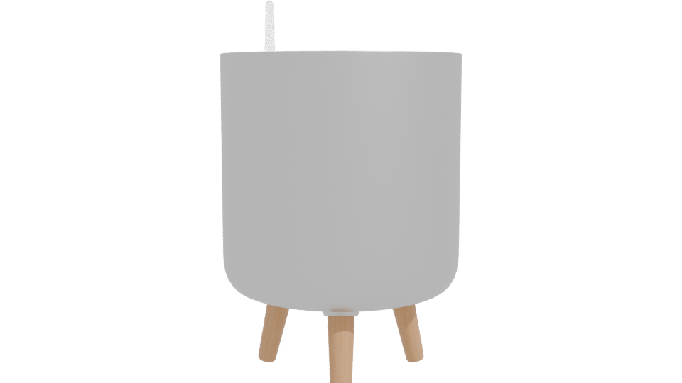 Stylish Metal Planter Pot 3D - Professional 3D Model Render 11