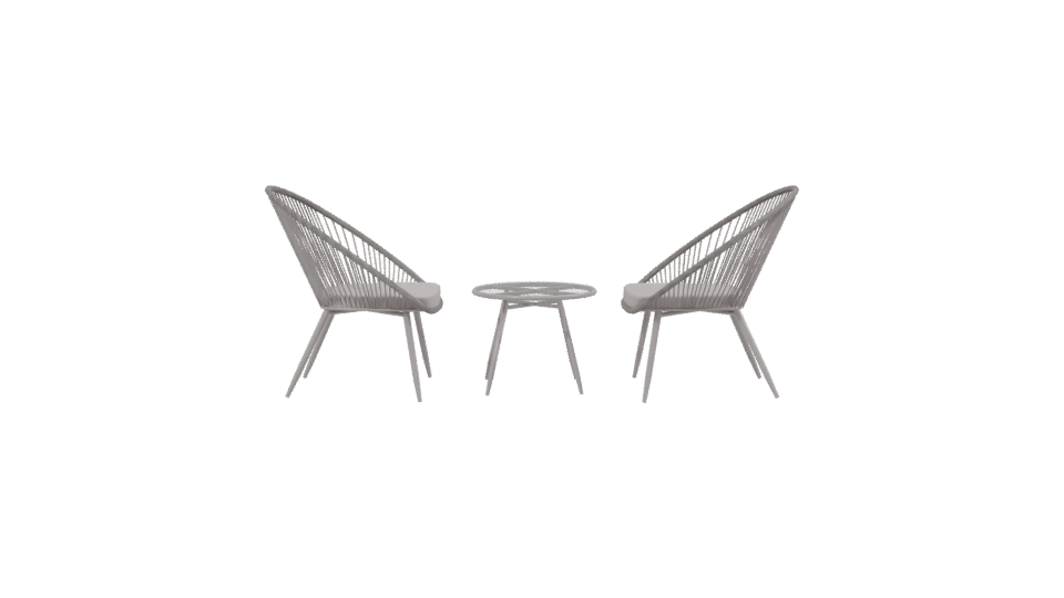 Stylish Minimalist Living Room Chair - Professional 3D Model Render 2