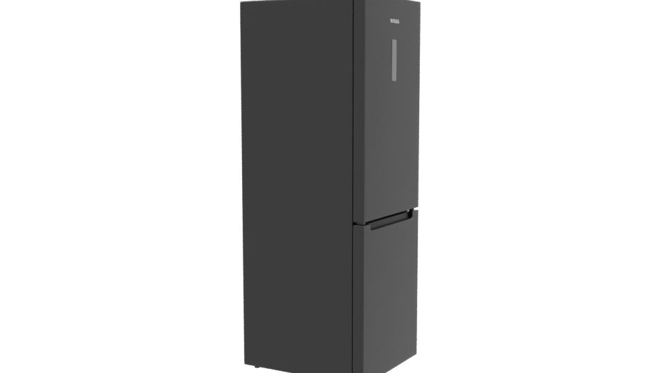 Stylish Top-Freezer Refrigerator Model - Professional 3D Model Render 9