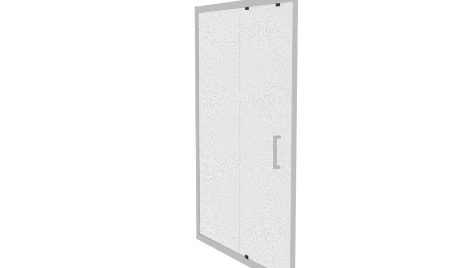 Stylish Glass Shower Door 3D - Professional 3D Model Render 13