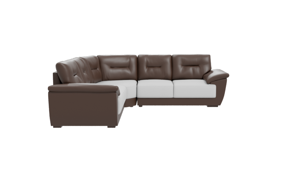 Modern L-Shaped Sofa 3D Model - Professional 3D Model Render 11