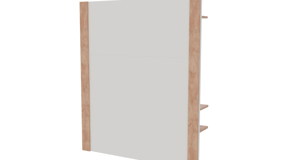 Stylish Modern Wall Shelf Unit - Professional 3D Model Render 6