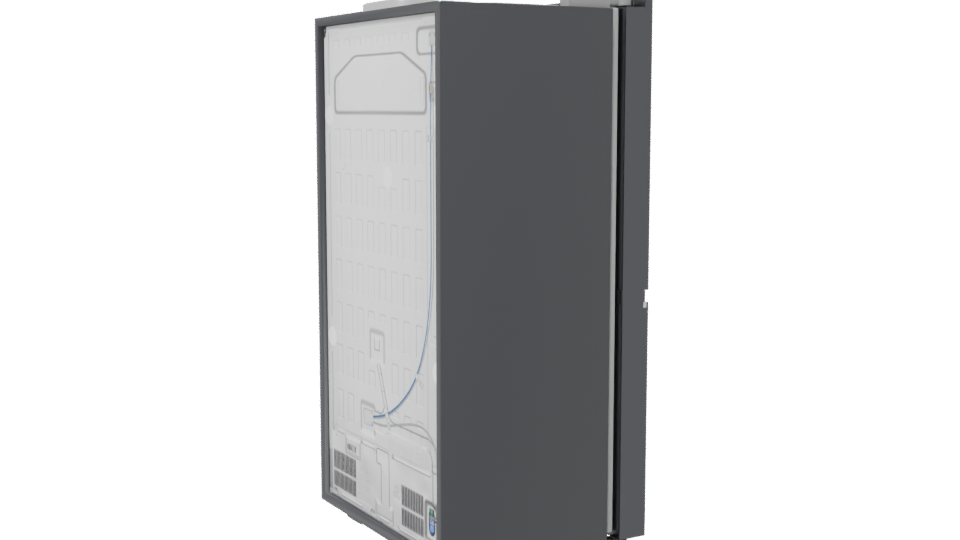 Sleek Modern Refrigerator 3D Model - Professional 3D Model Render 7