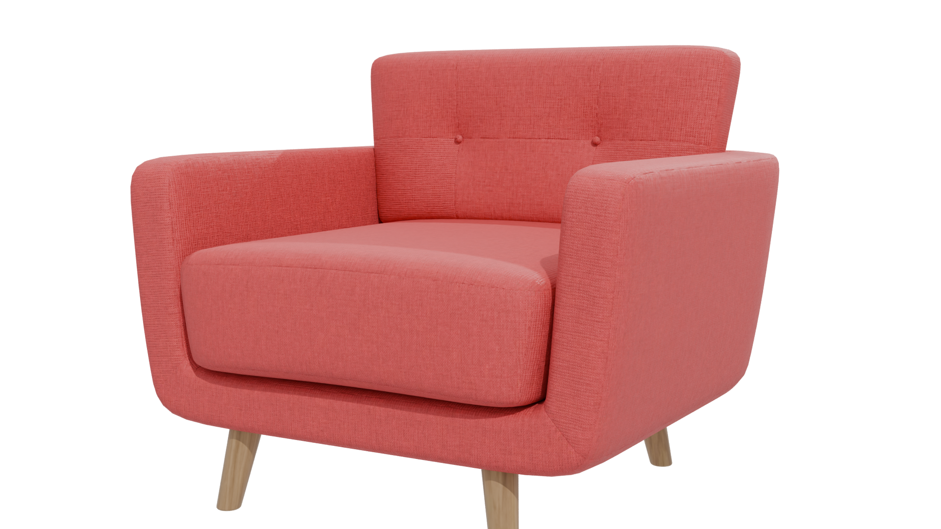 Stylish Modern Lounge Chair 3D - Professional 3D Model Render 12