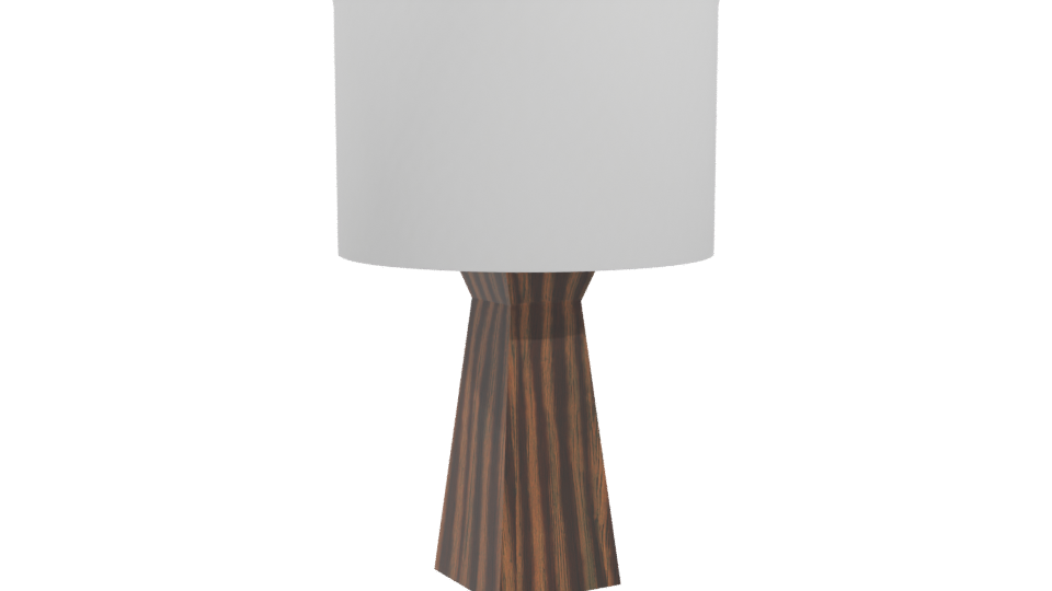 Minimalist Wooden Table Lamp 3D - Professional 3D Model Render 4