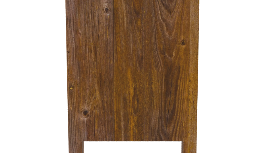 Rustic Wooden Nightstand 3D Model - Professional 3D Model Render 8