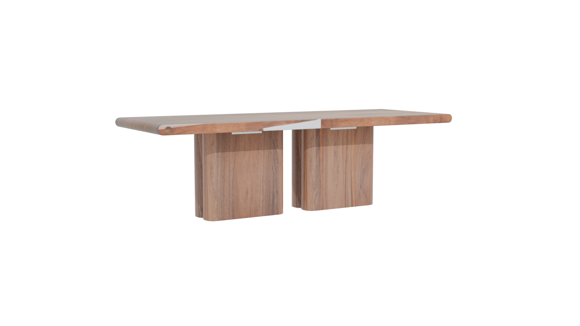 Stylish Wooden Dining Table 3D - Professional 3D Model Render 4