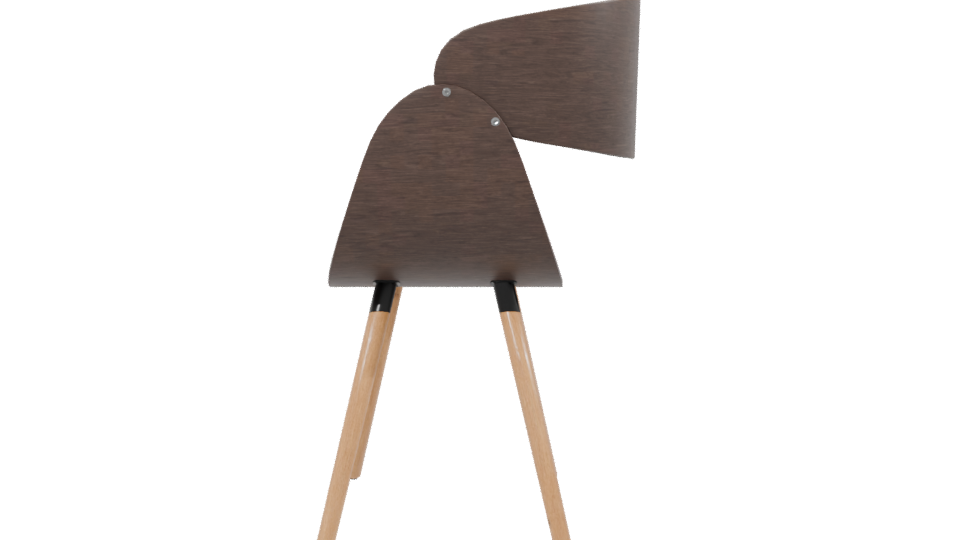 Stylish Modern Accent Chair 3D Model - Professional 3D Model Render 2