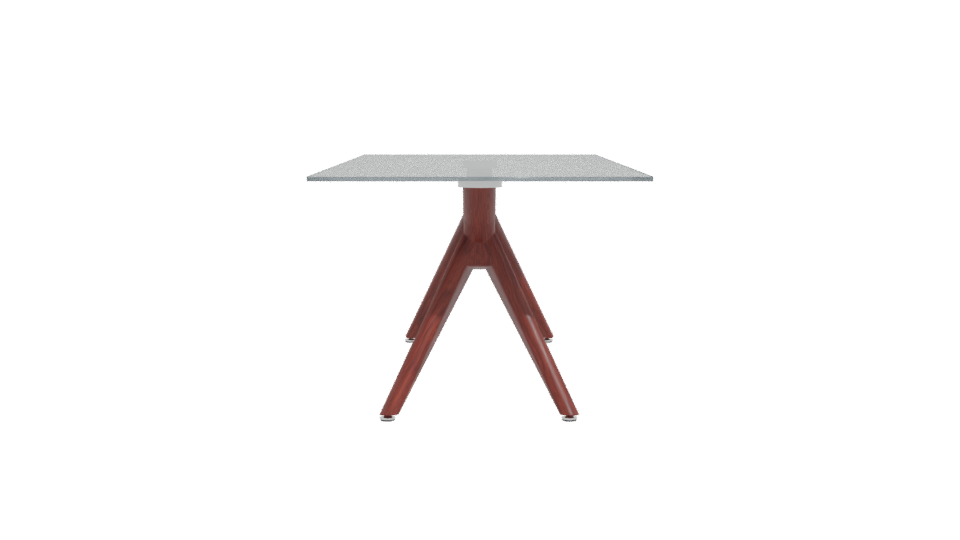 Stylish Glass Dining Table 3D - Professional 3D Model Render 11