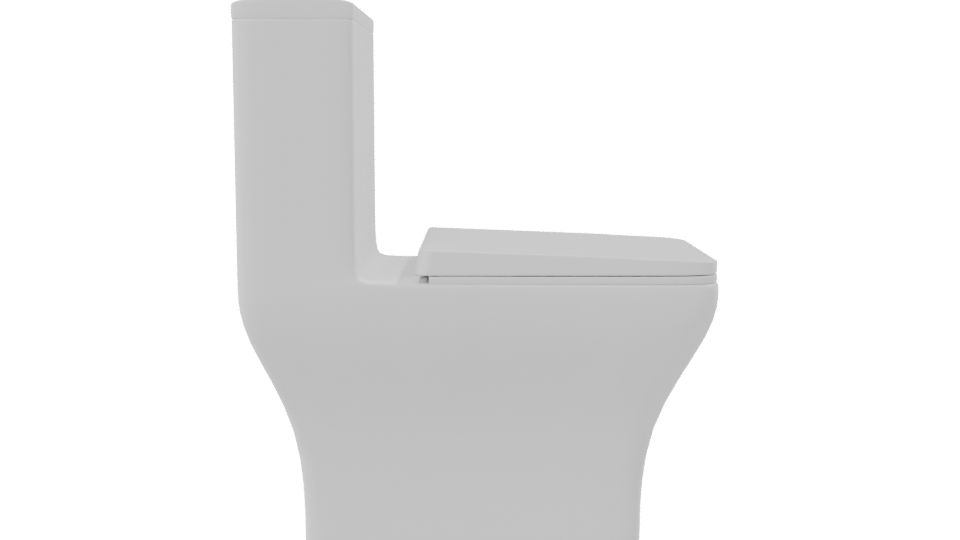 Stylish Modern Toilet 3D Model - Professional 3D Model Render 8