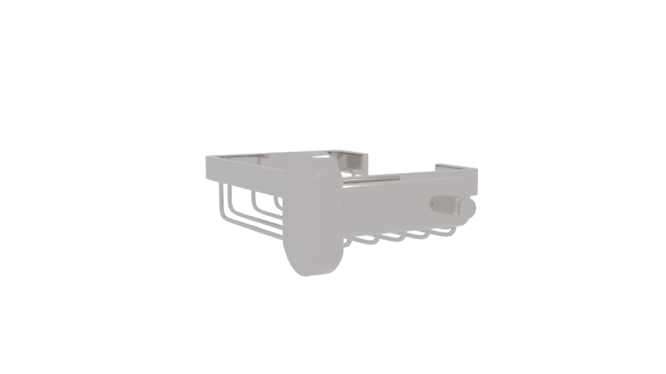 Wall-Mounted Shower Basket 3D - Professional 3D Model Render 7