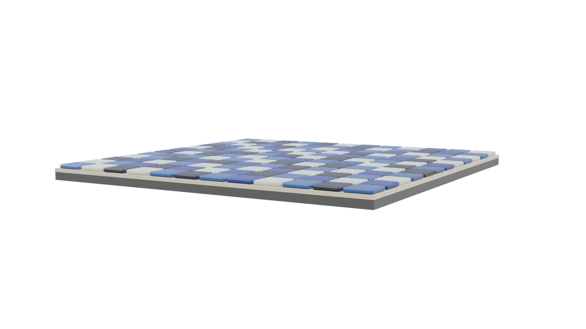 Stylized Blue Tile Floor Model - Professional 3D Model Render 9