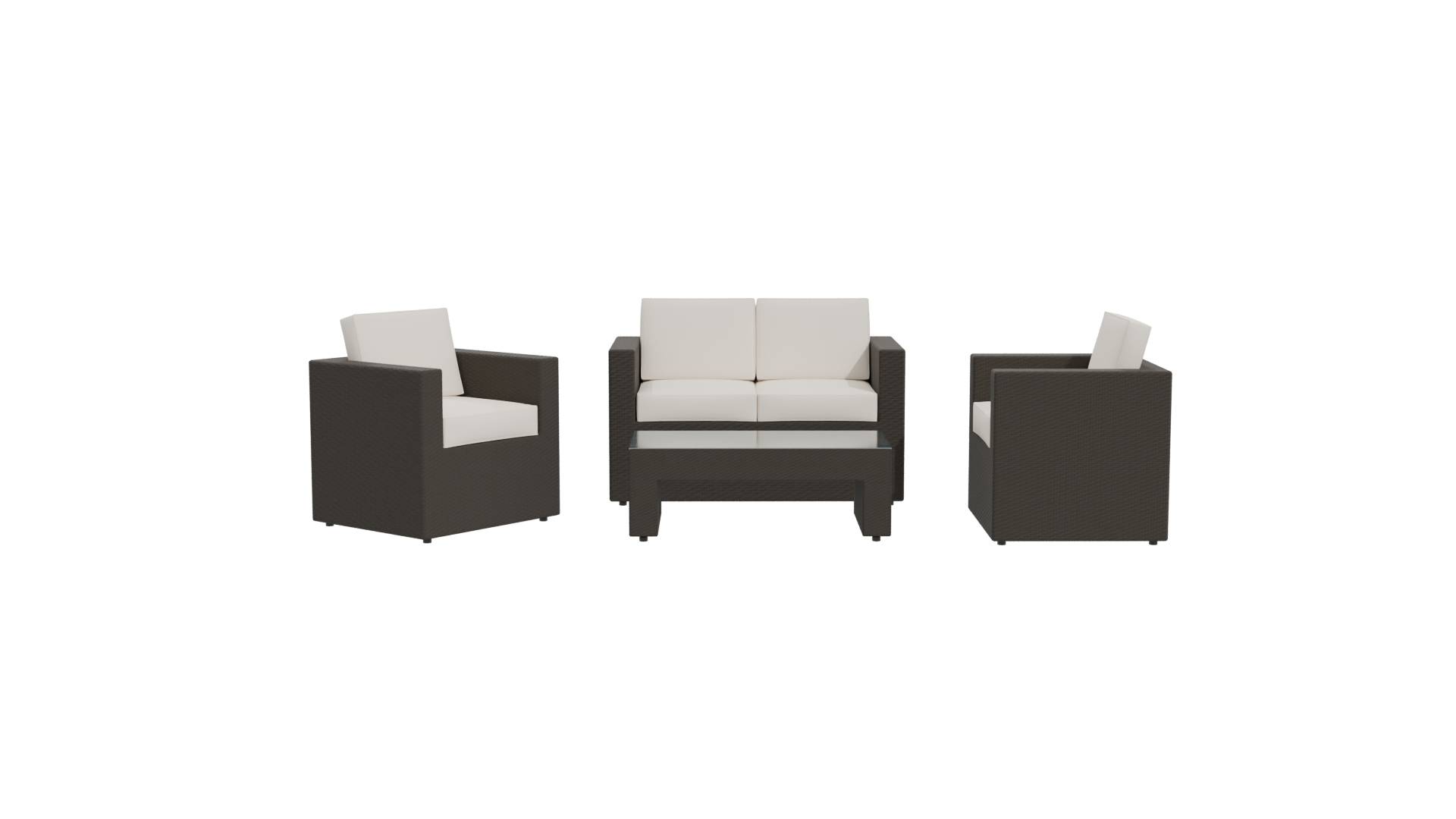 Modern Outdoor Furniture Set 3D - Professional 3D Model Render 11