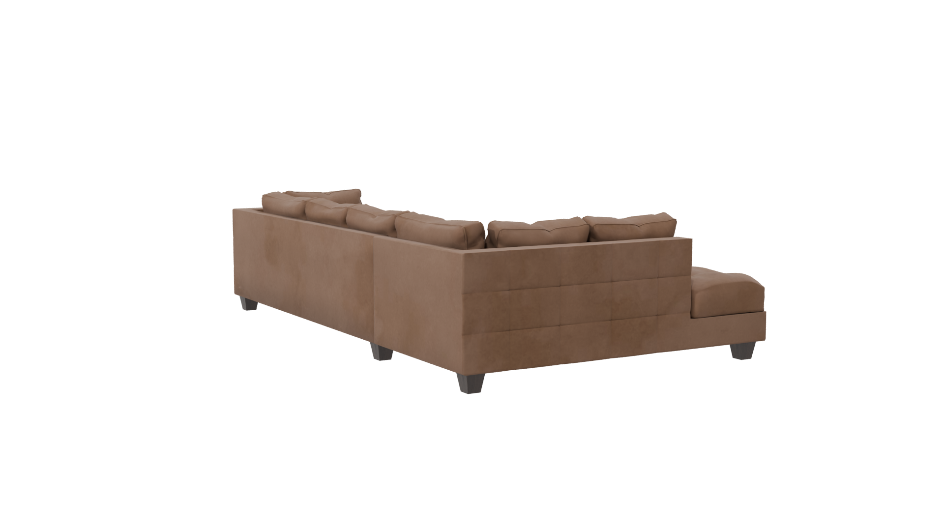 Stylish L-Shaped Sofa Model - Professional 3D Model Render 7