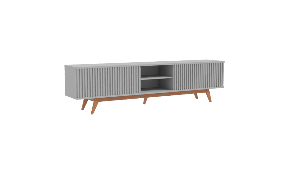 Modern White Rack 3D Model - Professional 3D Model Render 10