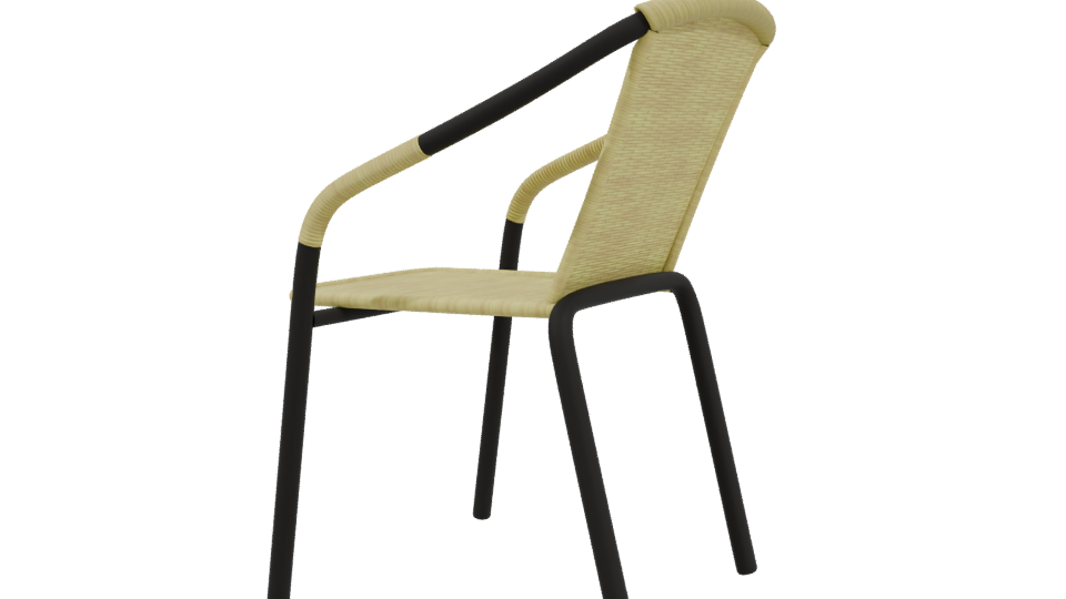 Stylish Outdoor Chair Model - Professional 3D Model Render 3
