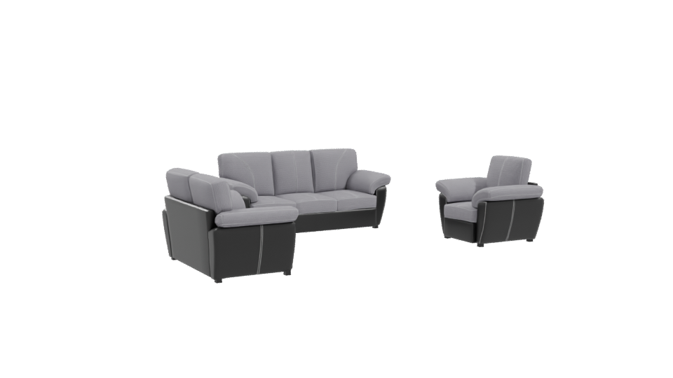 Stylish Fabric Sofa Set 3D - Professional 3D Model Render 10