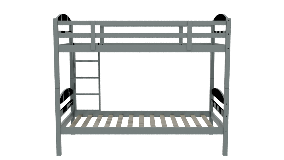 Stylish Bunk Bed 3D Model - Professional 3D Model Render 5