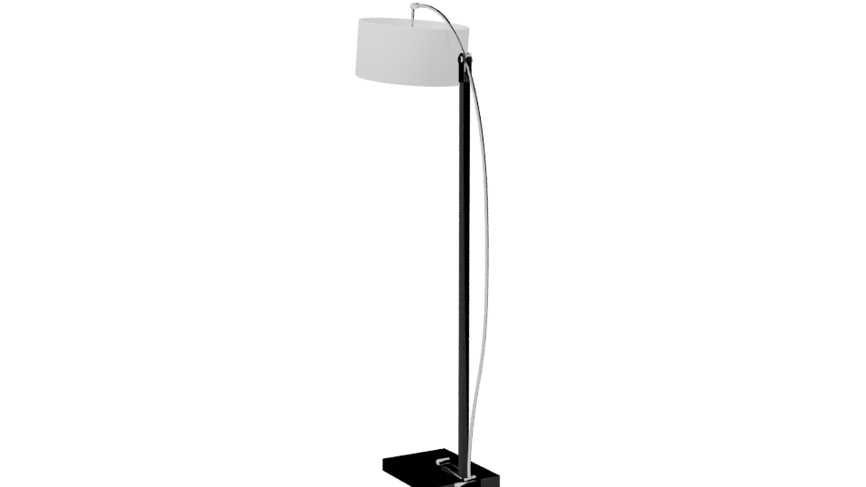 Sleek Modern Floor Lamp 3D Model - Professional 3D Model Render 7