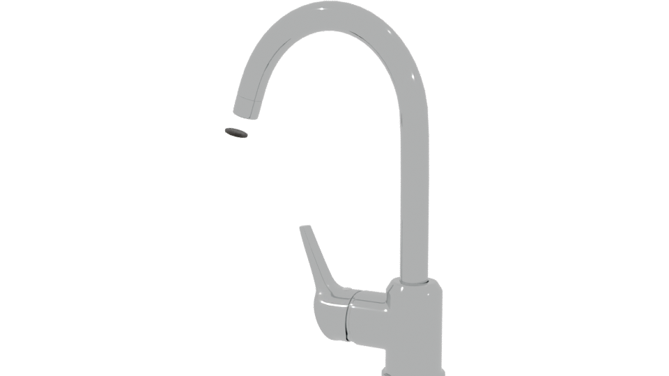 Stylish Modern Faucet 3D Model - Professional 3D Model Render 3