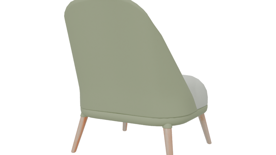 Stylish Modern Lounge Chair 3D - Professional 3D Model Render 6