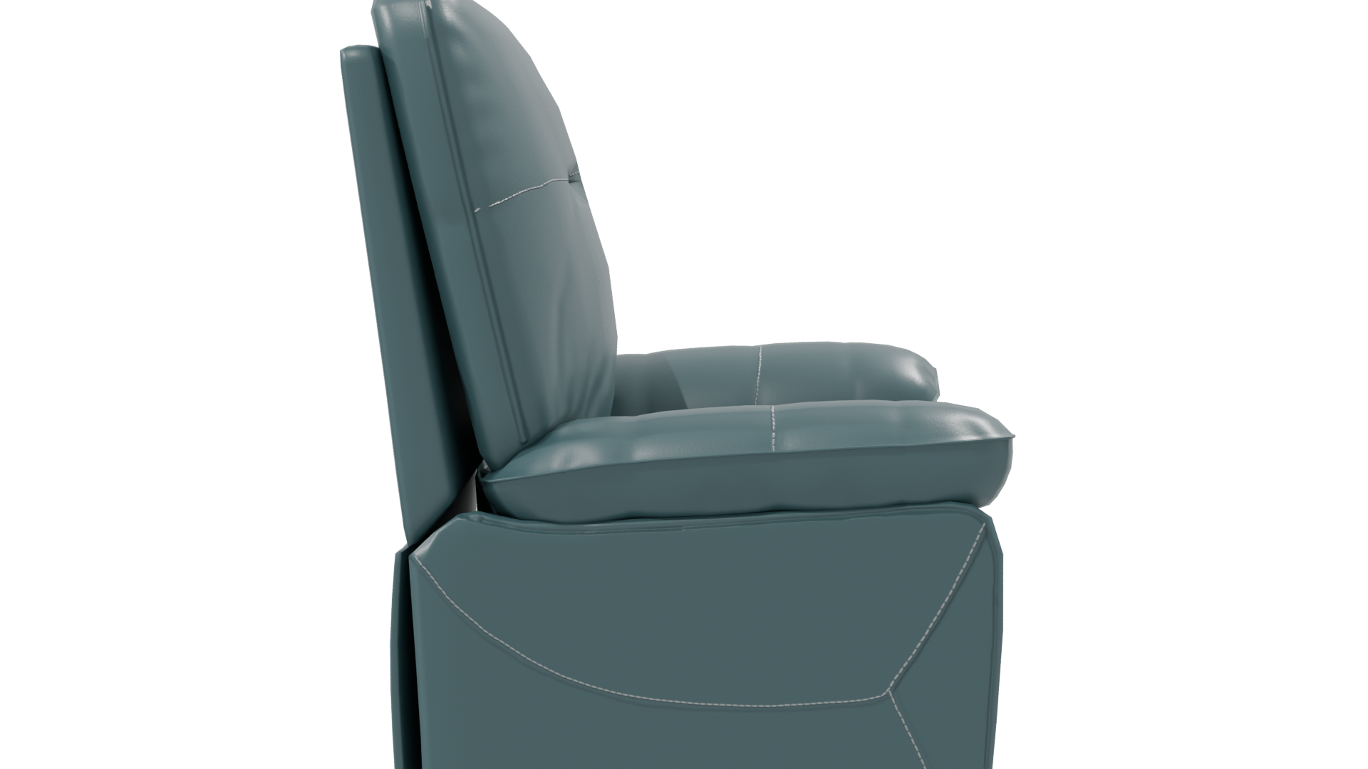 Stylish Modern Reclining Leather Chair 3D Model - Professional 3D Model Render 8