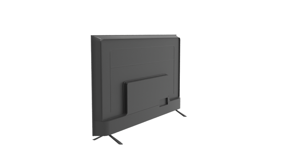 Sleek Modern Flat-Screen TV 3D Model - Professional 3D Model Render 3