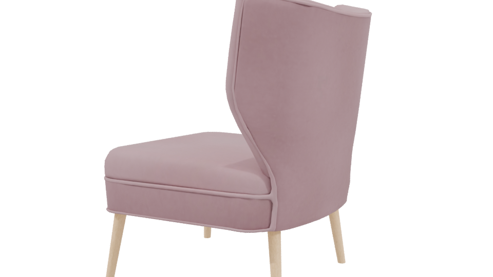 Stylish Modern Accent Chair 3D - Professional 3D Model Render 3