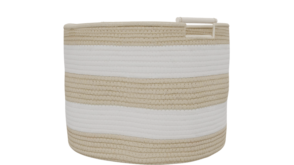 Stylish Woven Storage Basket 3D Model - Professional 3D Model Render 13