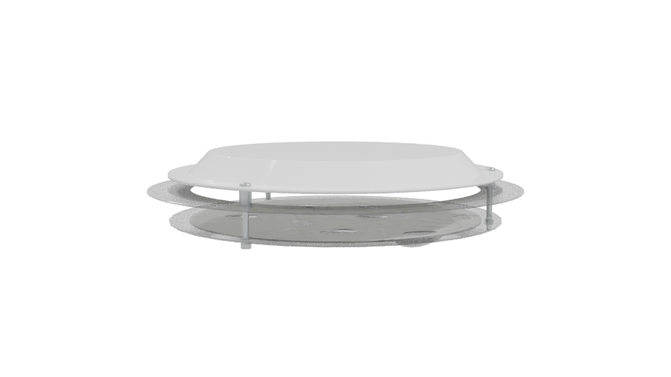 Modern Round Base Vent Cover - Professional 3D Model Render 10
