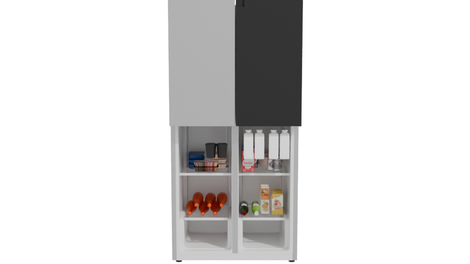 Sleek Modern Refrigerator 3D - Professional 3D Model Render 11